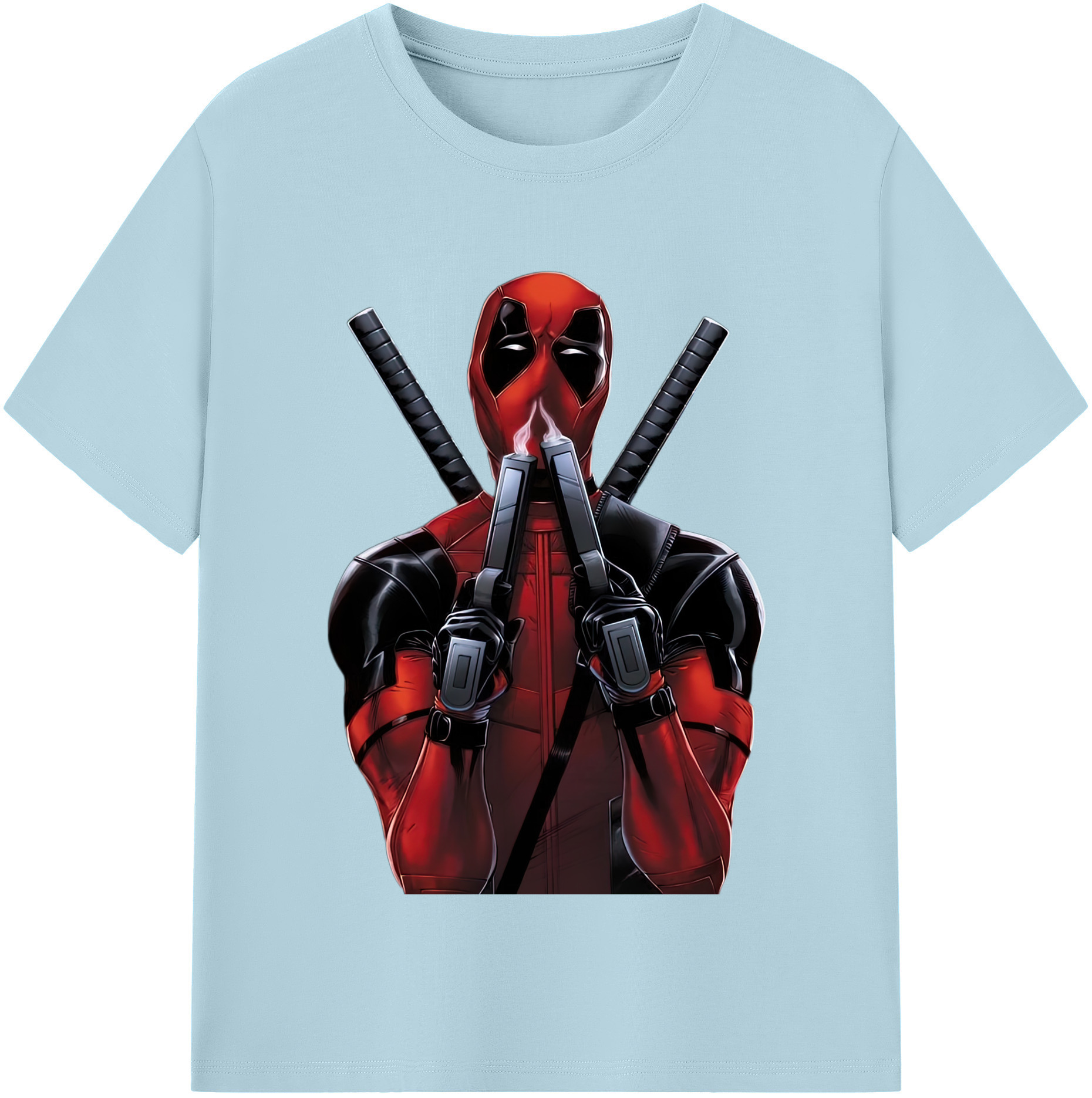 （画像用） Deadpool デッドプール 綿100％半袖Tシャツ（フロントプリント）